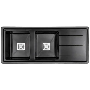 سینک ظرفشویی گرانیت توکار دو لگنه مدل 120MSD