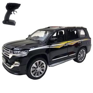 ماشین بازی کنترلی ناب سل مدل تویوتا لندکروز فلزی شارژی چراغدار Toyota Land Cruiser Rechargeable Remote Control Game Machine