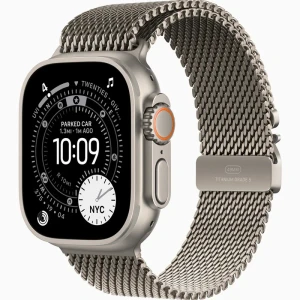 ساعت هوشمند 49 میلی متری اپل مدل Ultra 3 Natural Titanium Case با بند Titanium Milanese