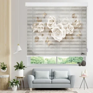 پرده زبرا زیو مدل 3D-1031 سایز 150x200 سانتی متر