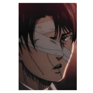 پوستر مدل لیوای اکرمن Levi ackreman طرح انیمه اتک ان تایتان Attack on titan کد 533