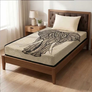 روتختی یک نفره مدل سنتی هندی کد 601 سایز 200x120 سانتی‌متر