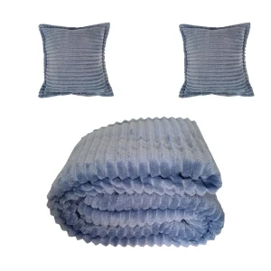 شال مبل مدل کرکره ای پلیسه کد 061 سایز 220×200 سانتی متر به همراه کوسن