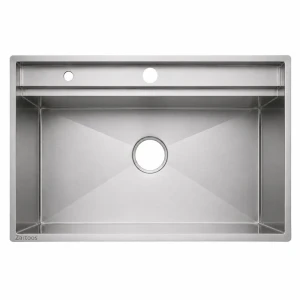 سینک ظرفشویی استیل توکار یک لگنه زرتوس مدل 8010-eco