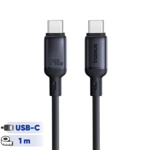 کابل USB-C بیسوس مدل PicoGo Magnetic 240W طول 1 متر