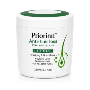 ماسک مو ترمیم‌کننده پریورین مدل Anti-Hair Loss مناسب انواع مو حجم 250 میلی لیتر