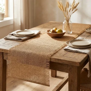 رانر مدل حصیری wicker سایز 150x30 سانتی‌متر