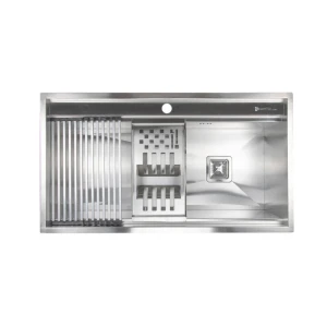سینک ظرفشویی استیل توکار یک لگنه کمتال مدل A-74