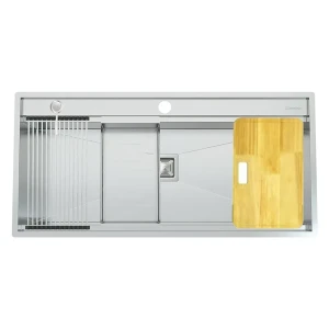 سینک ظرفشویی استیل توکار یک لگنه مکوان مدل MS104-Smart