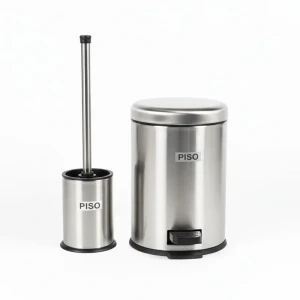 ست سطل زباله و فرچه پیسو مدل P-3-ltr گنجایش 3 لیتر