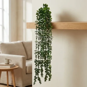 دسته گل مصنوعی شمشاد آویز، ابعاد 60×10×60 سانتی‌متر، وزن 130 گرم، جنس پلاستیک