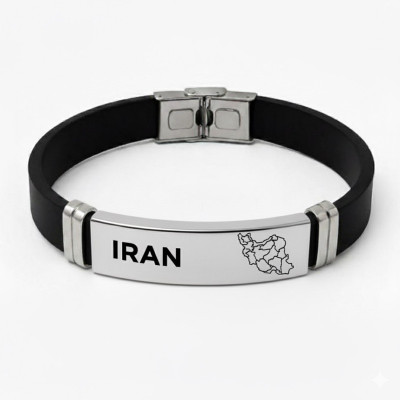 دستبند چرمی مدل نقشه ایران