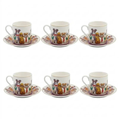 سرویس قهوه خوری 12 پارچه 6 نفره کاراجا مدل Latli