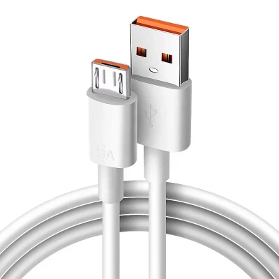 کابل تبدیل USB به MicroUSB Fast Charge مدل 6A طول 1 متر