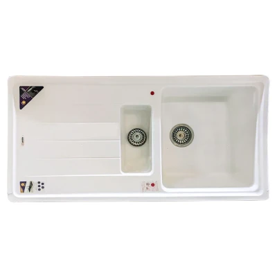 سینک ظرفشویی گرانیت پارادایز مدل ITALY-452-WHITE-AKLIL توکار