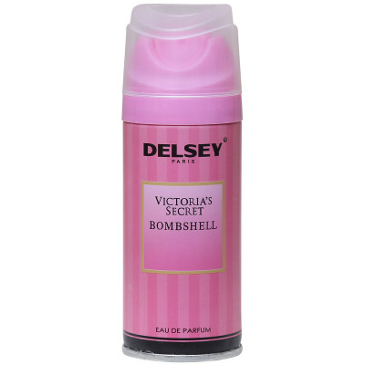 اسپری خوشبو کننده بدن زنانه دلسی مدل Victoria Secret Bombshell حجم 150 میلی لیتر