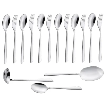 سرویس قاشق و چنگال 15 پارچه جی فی نی مدل G-252