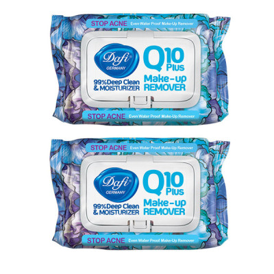دستمال مرطوب دافی مدل Q10-STOP ACNE مجموعه 2 عددی