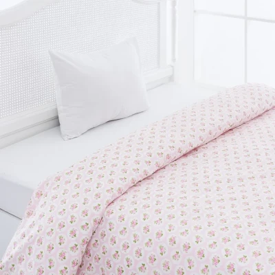 روکش لحاف پنبه انگلیش هوم مدل Rosy Rose یک نفره سایز 220x160 سانتی‌متر