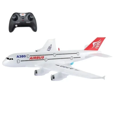 هواپیما بازی کنترلی ناب سل مدل مسافربری شارژی ایرباس کد AIRCRAFT AIRBUS A380  با قابلیت پرواز