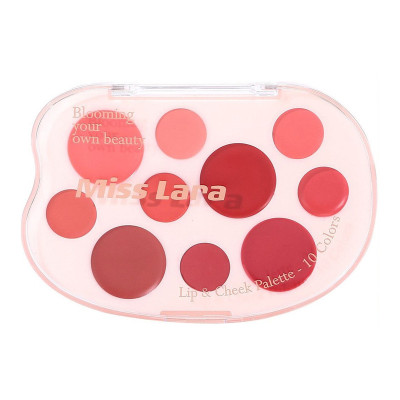 پالت رژ لب جامد میس لارا مدل Blooming شماره 01