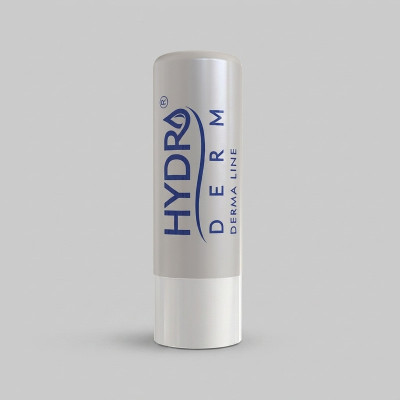 بالم نرم‌کننده و التیام‌بخش لب هیدرودرم مدل DERMA LINE التیام‌دهنده لب‌های خشک و ترک‌دار با مواد مرطوب‌کننده