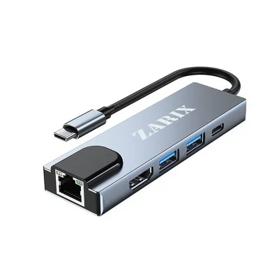 هاب 5 پورت USB-C زاریکس مدل Z5 Pro