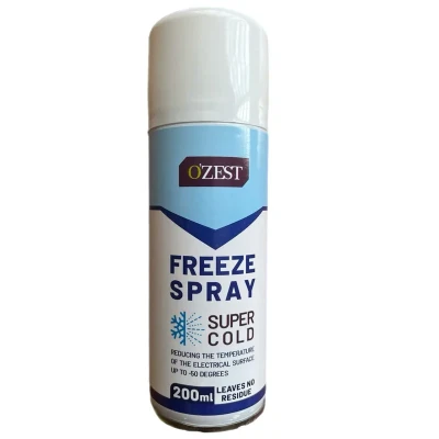 اسپری تمیز کننده خشک و فریز اوزست مدل Super Cold حجم 200 میلی لیتر