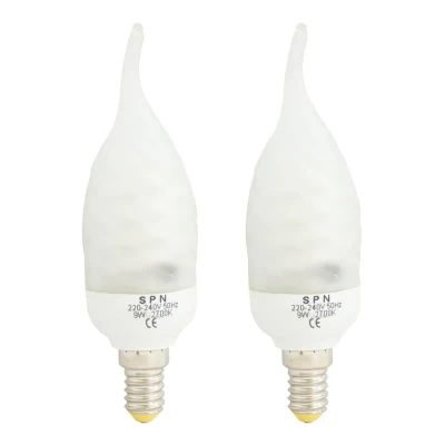 لامپ کم مصرف 9 وات اس پی ان کد SKI21 پایه E14 بسته 2 عددی