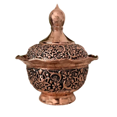 قندان مسی مدل گلبرگ نانو
