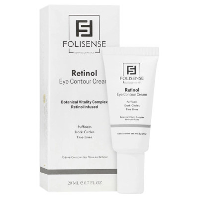 کرم روشن‌کننده روز و شب دور چشم فولیسنس مدل retinol مناسب برای انواع پوست حجم 20 میلی‌لیتر