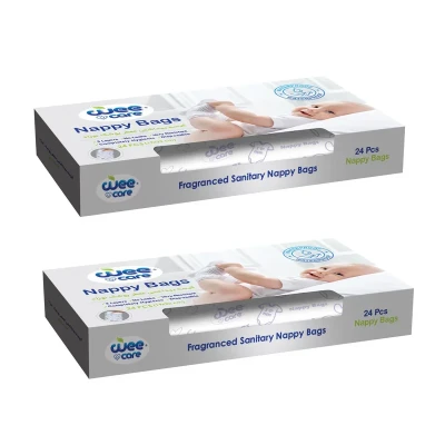 کیسه بهداشتی پوشک وی کر مدل Nappy Bags دو بسته 24 عددی