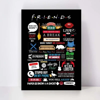 تابلو شاسی مدل Friends کد S-2174