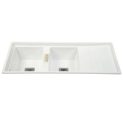 سینک ظرفشویی گرانیت توکار دو لگنه مدل 120SD