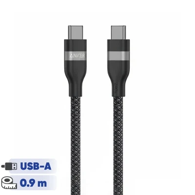 کابل تبدیل USB-C به USB-C انکر مدل A82E2 طول 0.9 متر با توان 240 وات