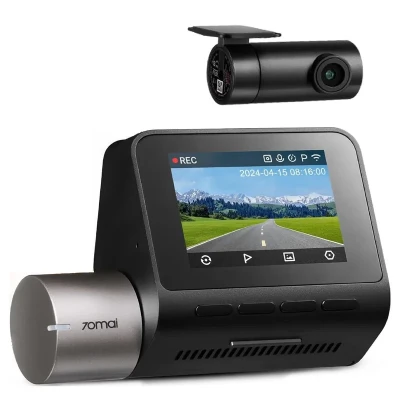 دوربین فیلم برداری خودرو سوِنتی مِی مدل 70mai Dual Dash Cam A510s + RearCam (RC11) به همراه دوربین عقب