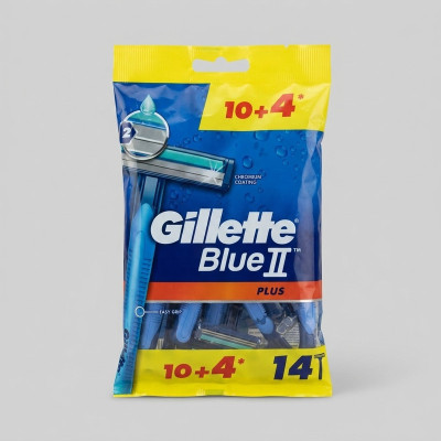 خود تراش ژیلت مدل Blue 2 Plus بسته 14 عددی