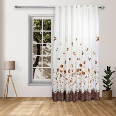 پرده نوین دکور سیلوانا مدل رز 4020 سایز 280x300 سانتی‌متر