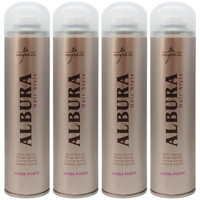 اسپری چسب مو آلبورا مدل Ultra Forte حجم 250 میلی لیتر مجموعه 4 عددی