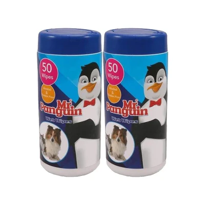 دستمال مرطوب سگ و گربه مدل Wet wipes بسته 2 عددی