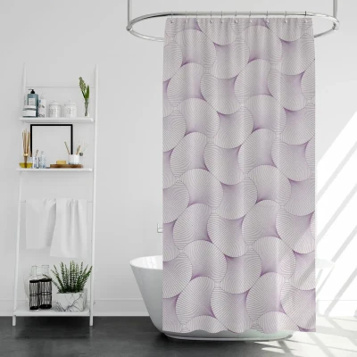 پرده حمام پیسو مدل BZ-71 سایز 180x200 سانتی متر