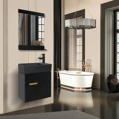 ست کابینت و روشویی آزالیا مدل Andreh22 به همراه آینه