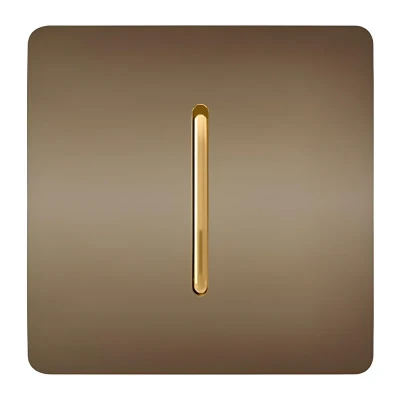 کلید تک پل صنایع آسیا الکتریک مدل کریستال BEI-GLD