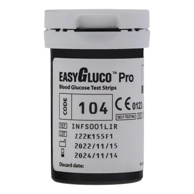 نوار تست قند خون اینفوپیا مدل EASYGLUCO PRO بسته 50 عددی