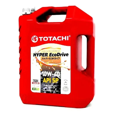 روغن موتور خودرو بنزینی، توربوشارژ، هیبریدی، تنفس طبیعی توتاچی مدل Hyper Eco Drive 10w-40  SP 10W-40 حجم 4 لیتر
