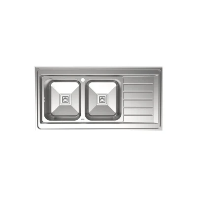 سینک ظرفشویی استیل کن مدل 9102s روکار