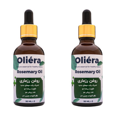 روغن مو اُلیئرا مدل رزماری کد +A حجم 50 میلی لیتر بسته 2 عددی