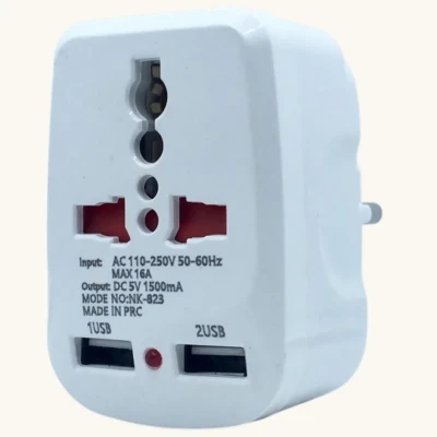 مبدل برق مدل 2USB-1500MA