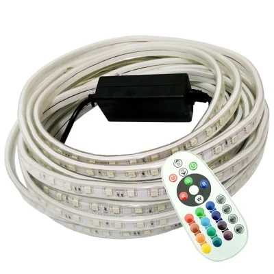 ریسه ال ای دی مدل شلنگی RGB طول 1 متر به همراه ریموت