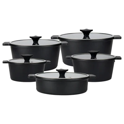 سرویس قابلمه و تابه چدن گرانیت 10 پارچه ای ام بی مدل کلاسیک
